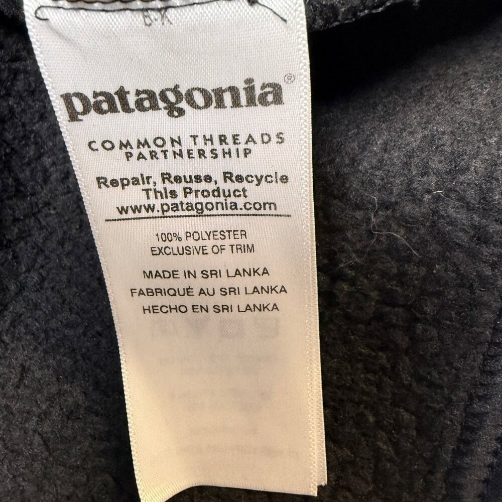 Patagonia Womens Better Sweater Coat Small Black Long Fleece Jacket EUC - Picture 7 of 11